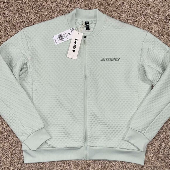 adidas Jackets & Blazers - Adidas Women’s Terrex Xploric Sweater Jacket Linen Green JF9064, Size M (New)